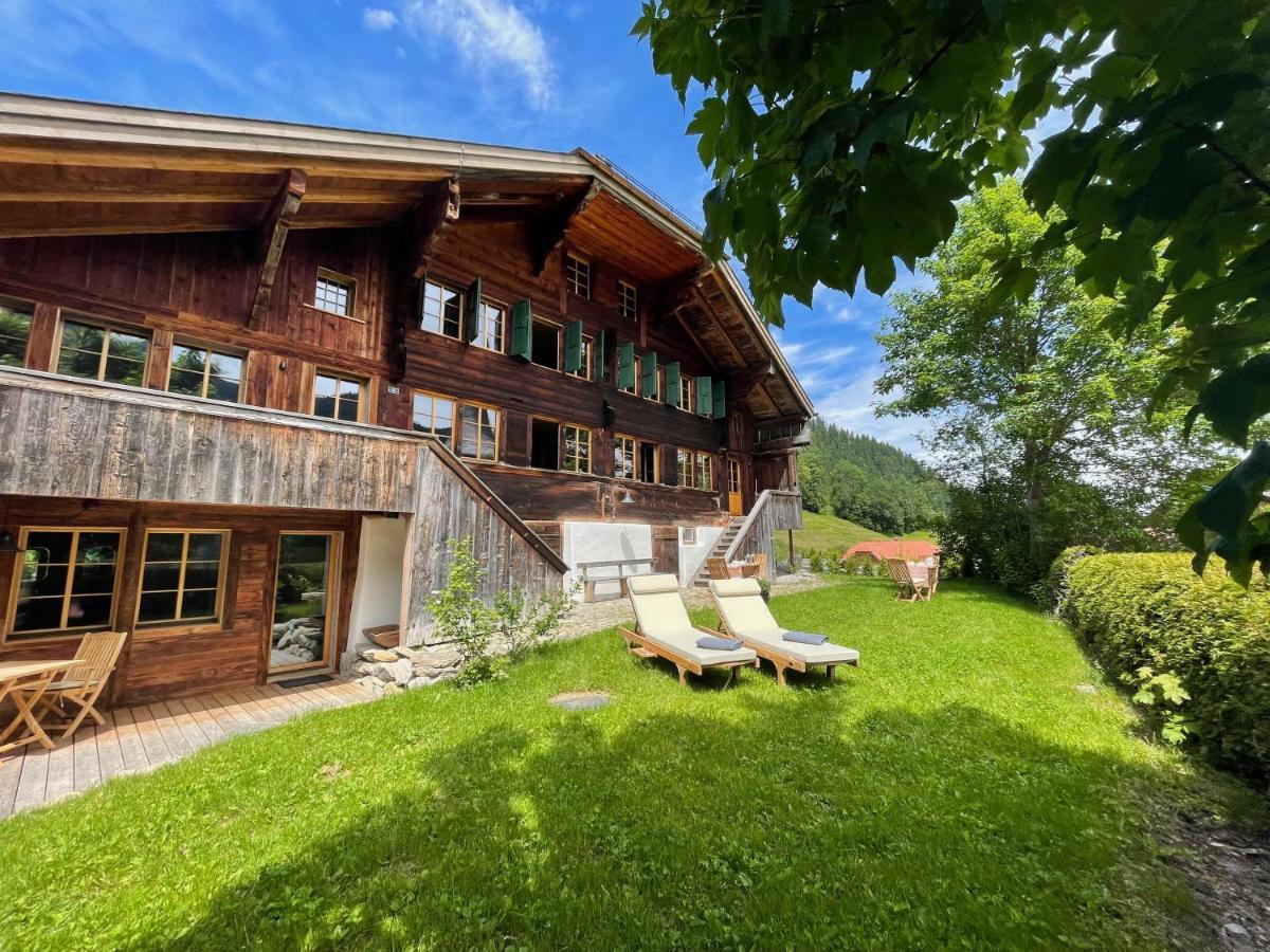 Gsteig Alpen Charme - Chalet D'Hotes Et Spa מראה חיצוני תמונה