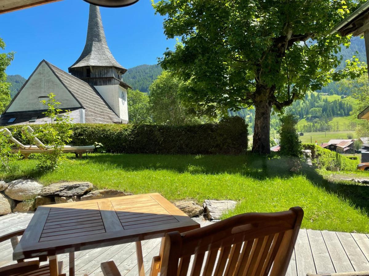 Gsteig Alpen Charme - Chalet D'Hotes Et Spa מראה חיצוני תמונה